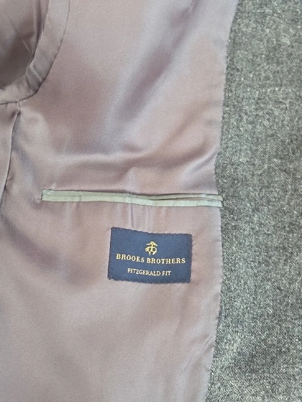Brooks Brothers Dark Charcoal Two-Button Sport Coat